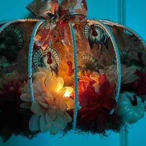 Handmade pumpkin wreath